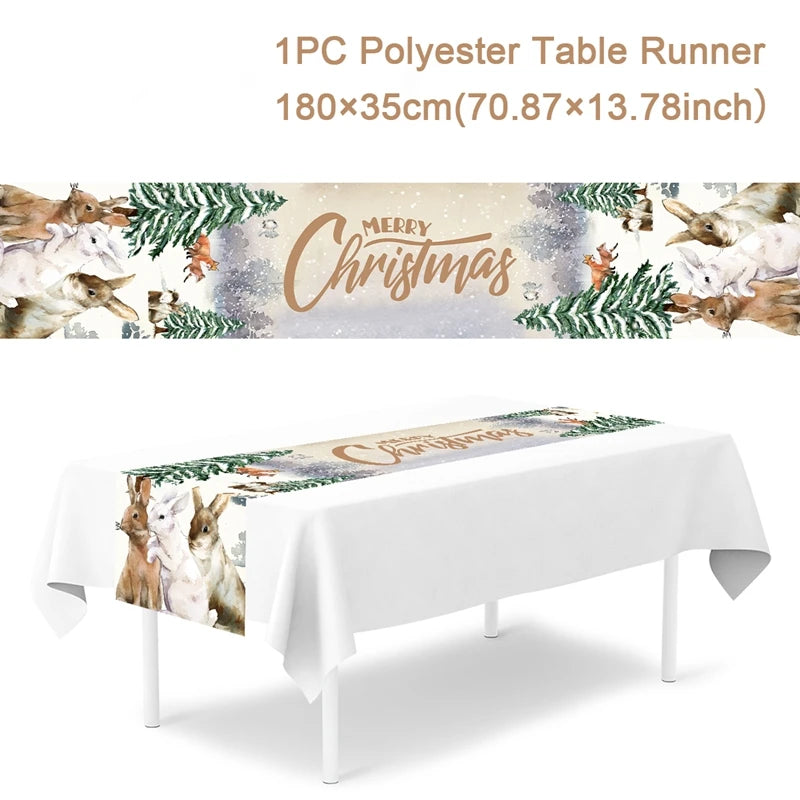 Christmas Table Runner – Festive Tablecloth & Home Decoration