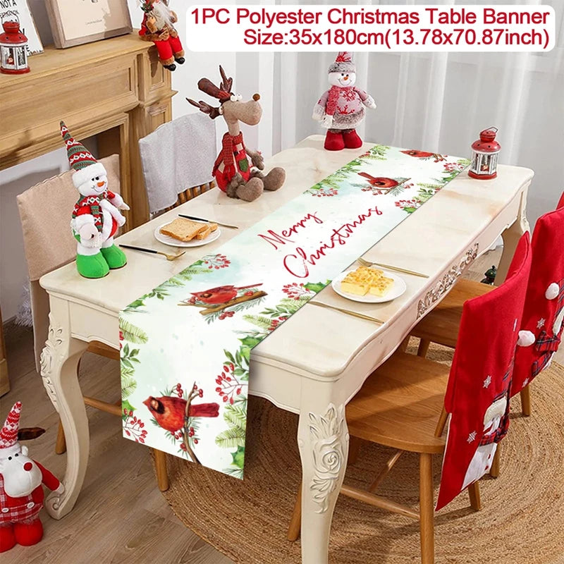 Christmas Table Runner – Festive Tablecloth & Home Decoration