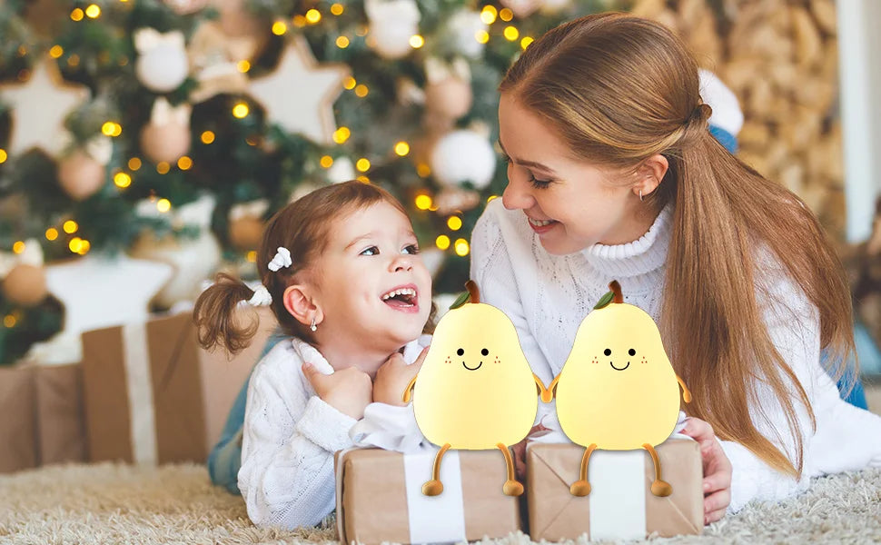 LED Cute Pear Night Light – Adorable, Soft, and Perfect for Any Room!