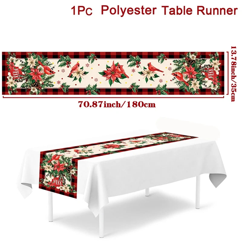 Christmas Table Runner – Festive Tablecloth & Home Decoration