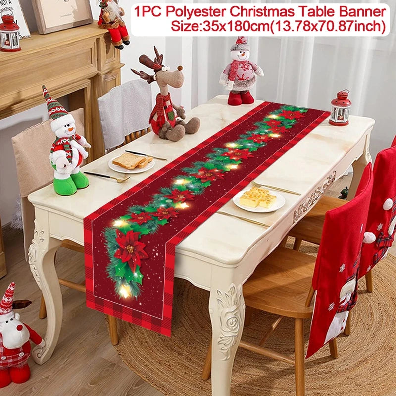 Christmas Table Runner – Festive Tablecloth & Home Decoration