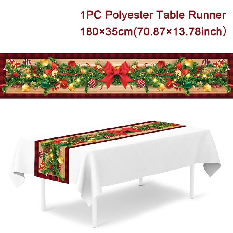 Christmas Table Runner – Festive Tablecloth & Home Decoration