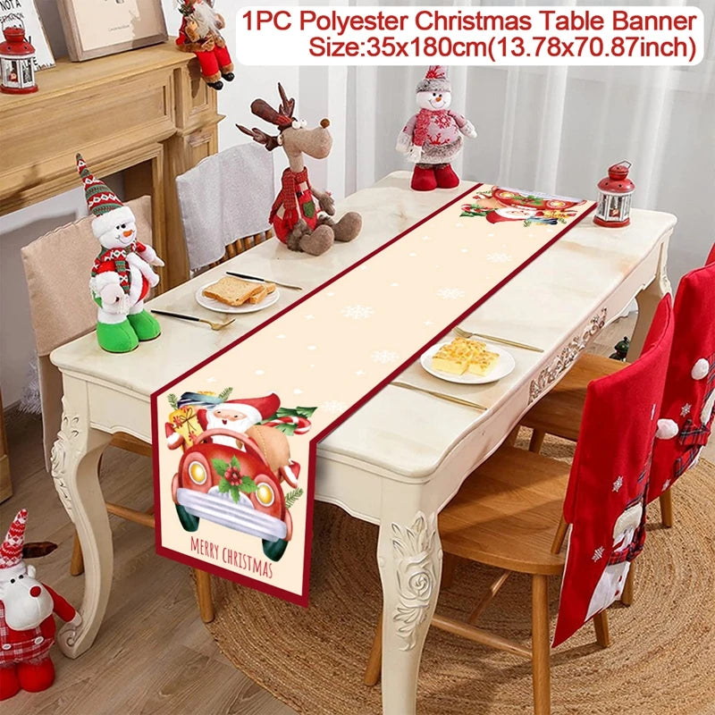 Christmas Table Runner – Festive Tablecloth & Home Decoration