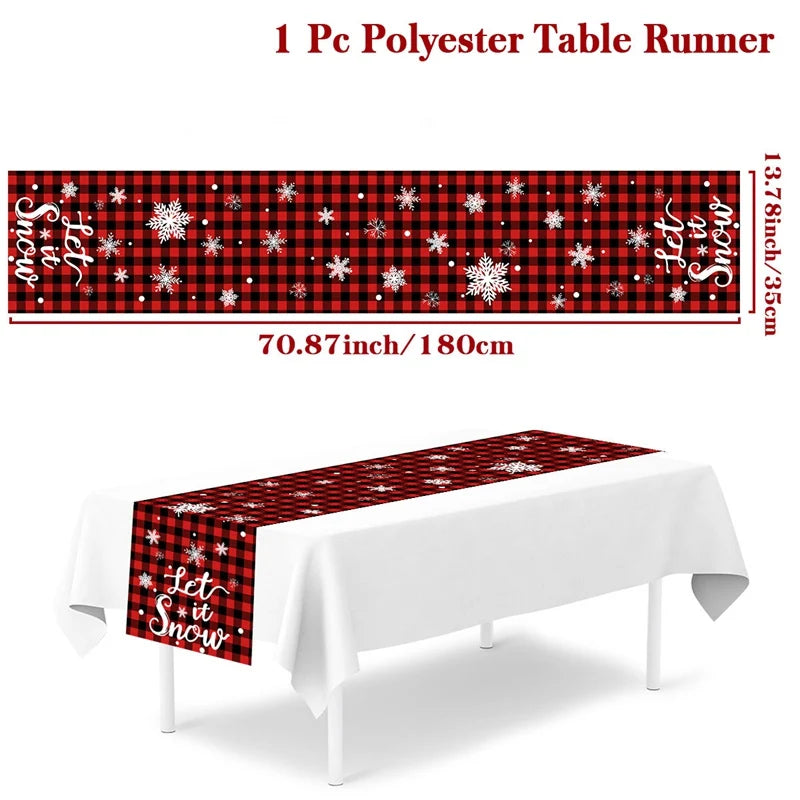 Christmas Table Runner – Festive Tablecloth & Home Decoration