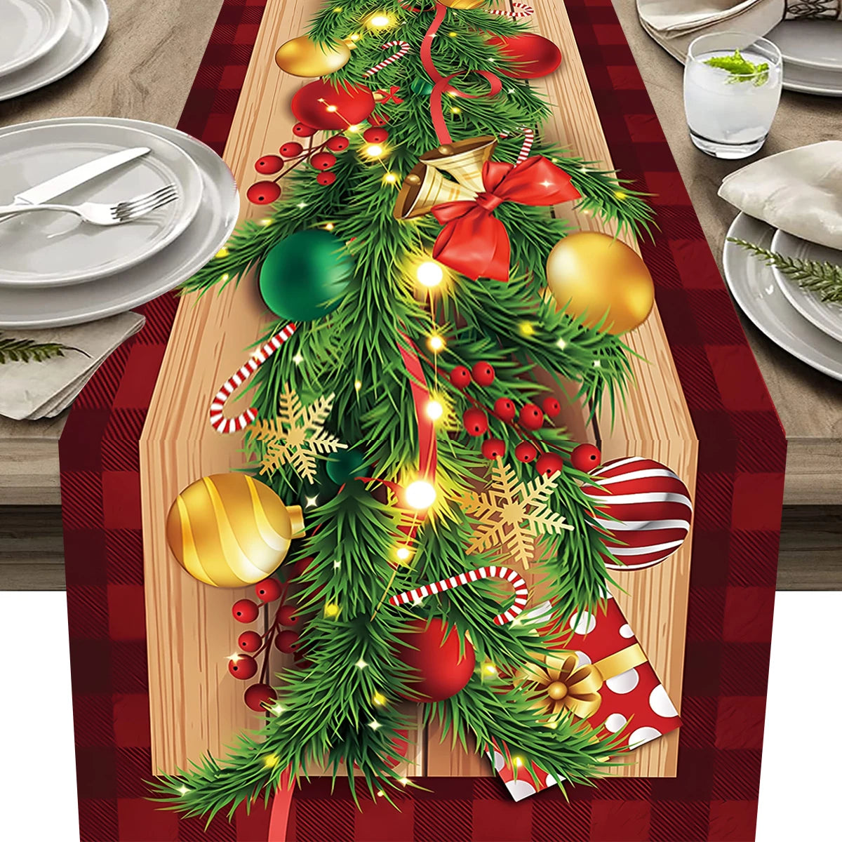 Christmas Table Runner – Festive Tablecloth & Home Decoration