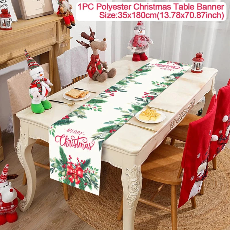 Christmas Table Runner – Festive Tablecloth & Home Decoration