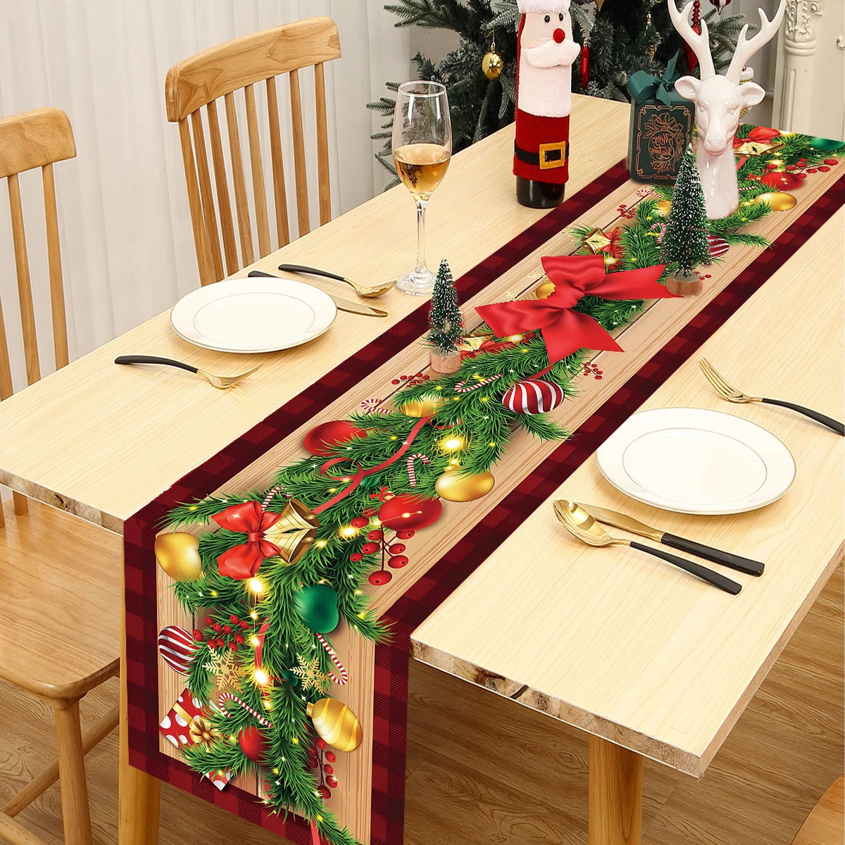 Christmas Table Runner – Festive Tablecloth & Home Decoration