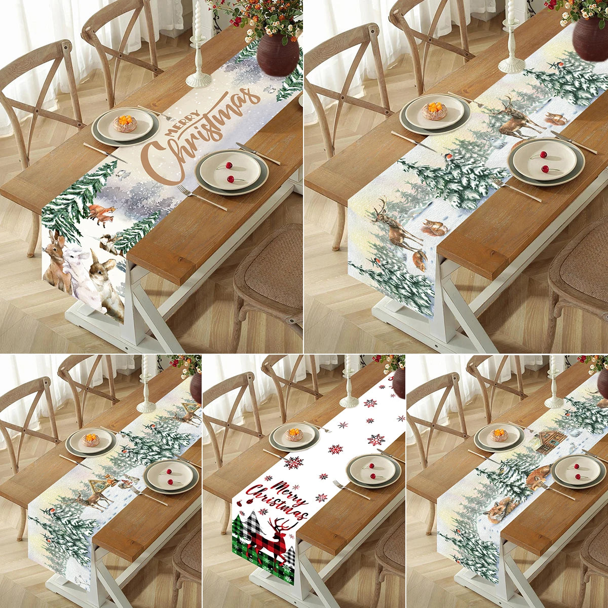 Christmas Table Runner – Festive Tablecloth & Home Decoration