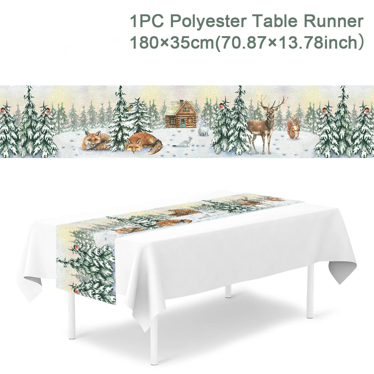 Christmas Table Runner – Festive Tablecloth & Home Decoration