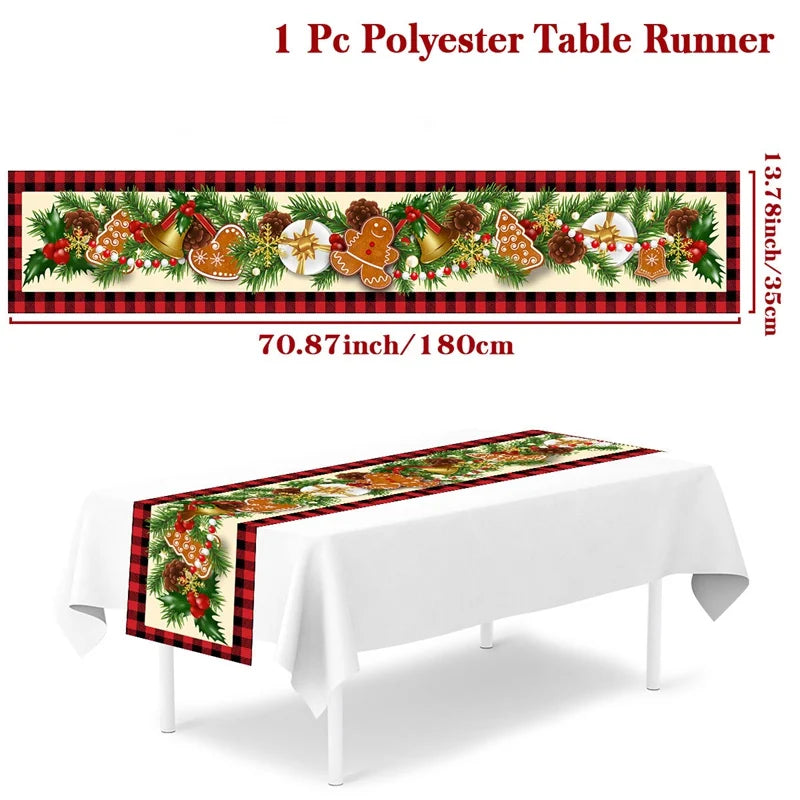 Christmas Table Runner – Festive Tablecloth & Home Decoration