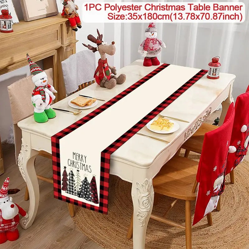 Christmas Table Runner – Festive Tablecloth & Home Decoration