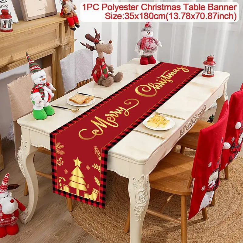 Christmas Table Runner – Festive Tablecloth & Home Decoration