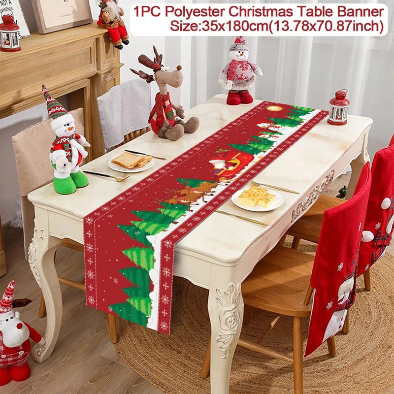 Christmas Table Runner – Festive Tablecloth & Home Decoration