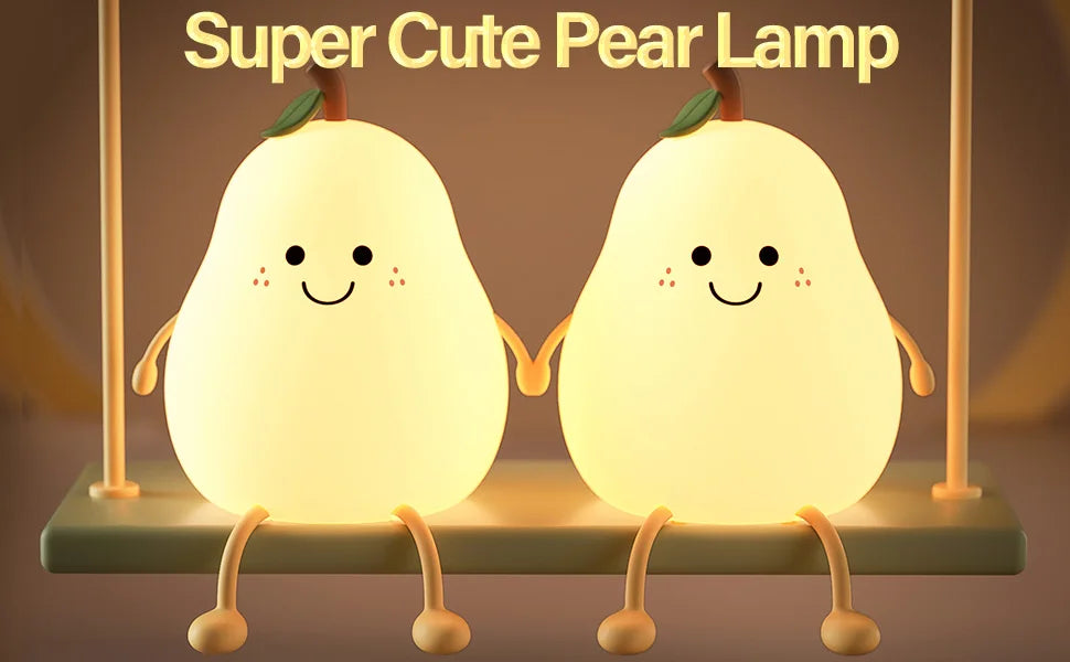 LED Cute Pear Night Light – Adorable, Soft, and Perfect for Any Room!