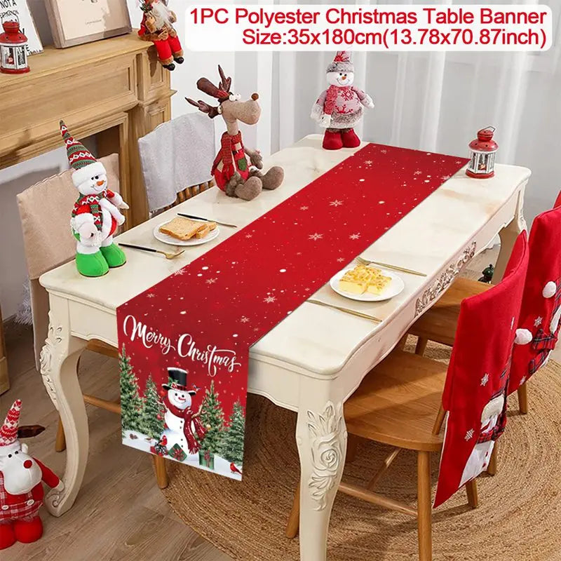 Christmas Table Runner – Festive Tablecloth & Home Decoration