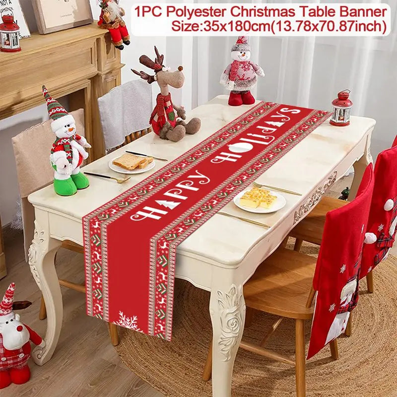 Christmas Table Runner – Festive Tablecloth & Home Decoration