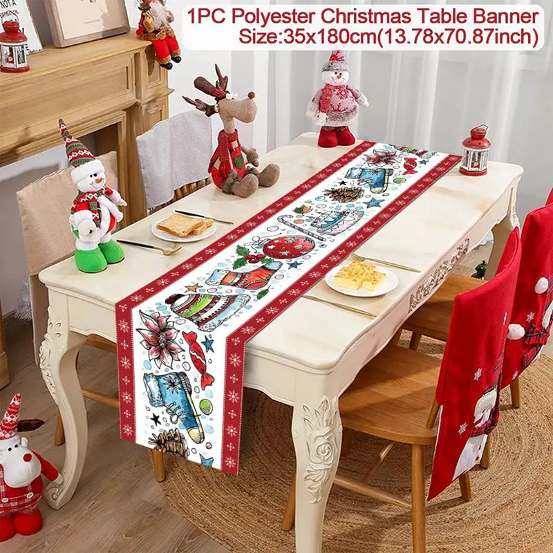 Christmas Table Runner – Festive Tablecloth & Home Decoration