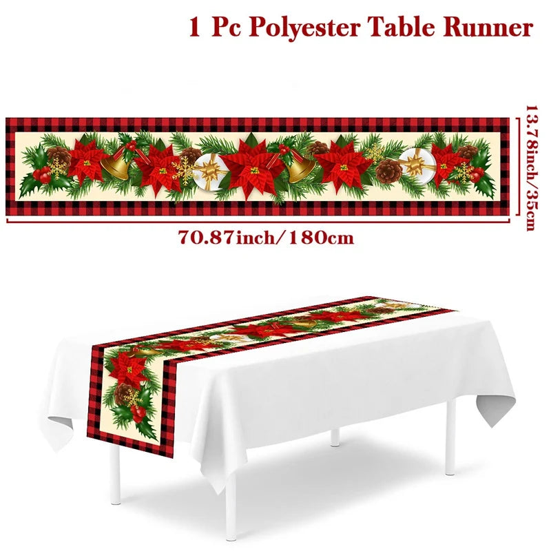 Christmas Table Runner – Festive Tablecloth & Home Decoration