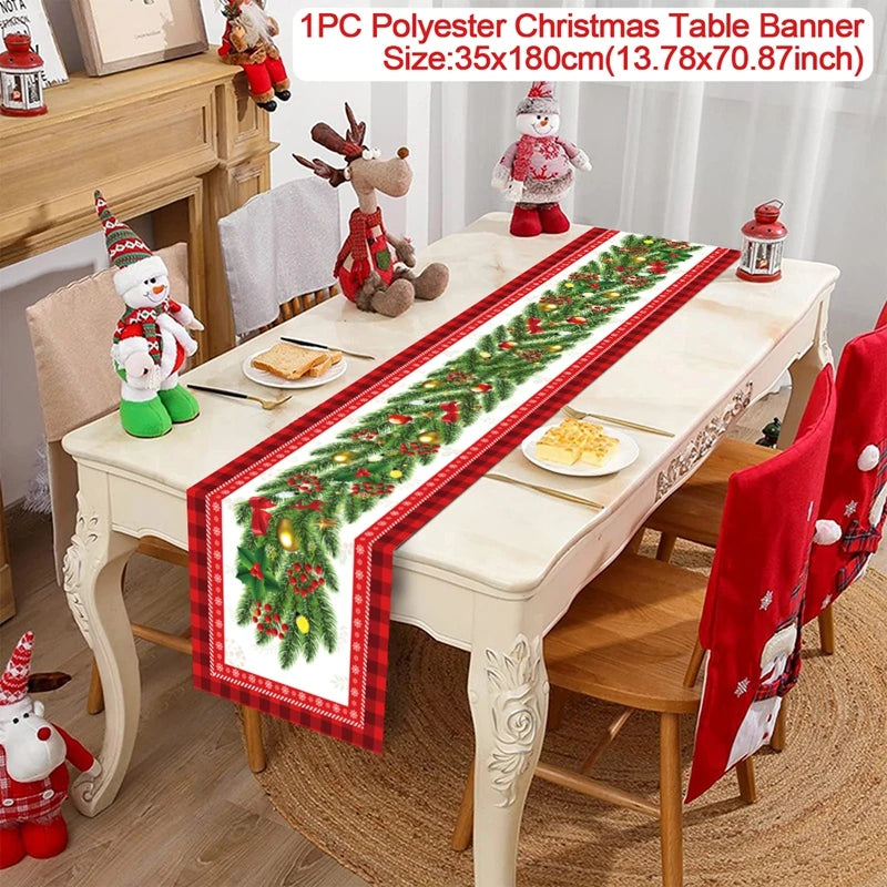 Christmas Table Runner – Festive Tablecloth & Home Decoration