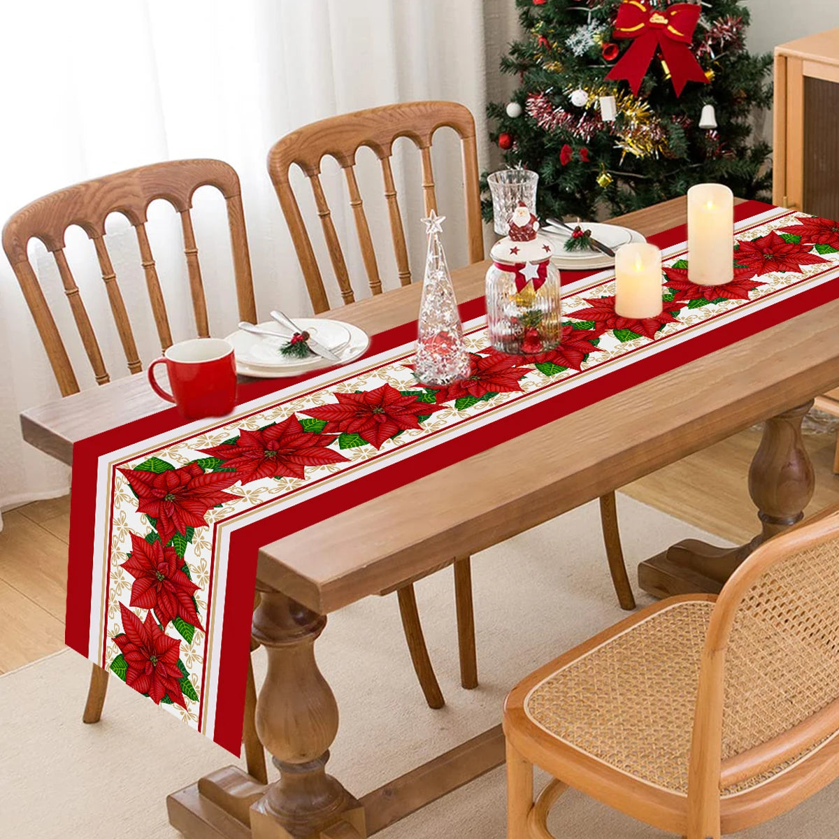 Christmas Table Runner – Festive Tablecloth & Home Decoration