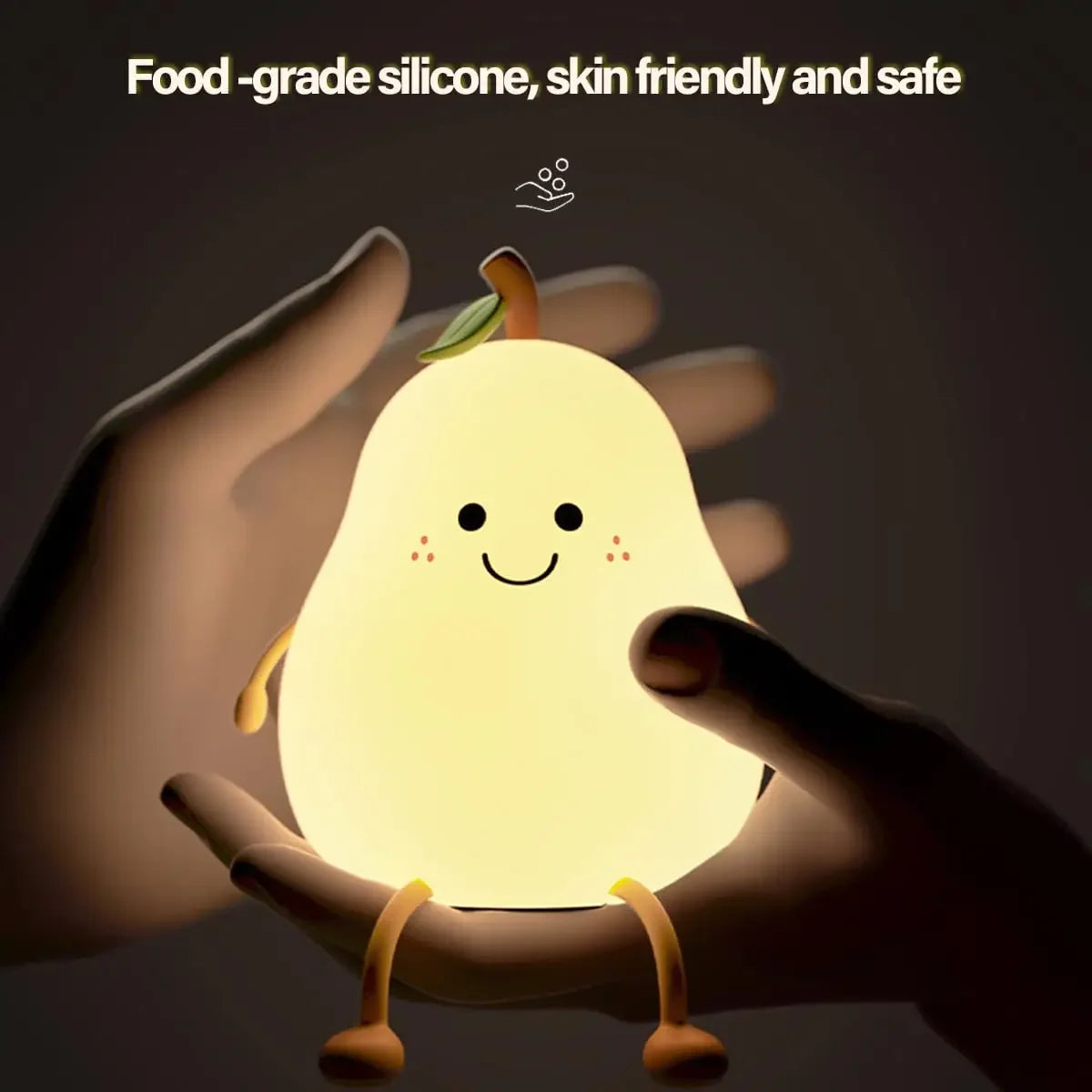 LED Cute Pear Night Light – Adorable, Soft, and Perfect for Any Room!