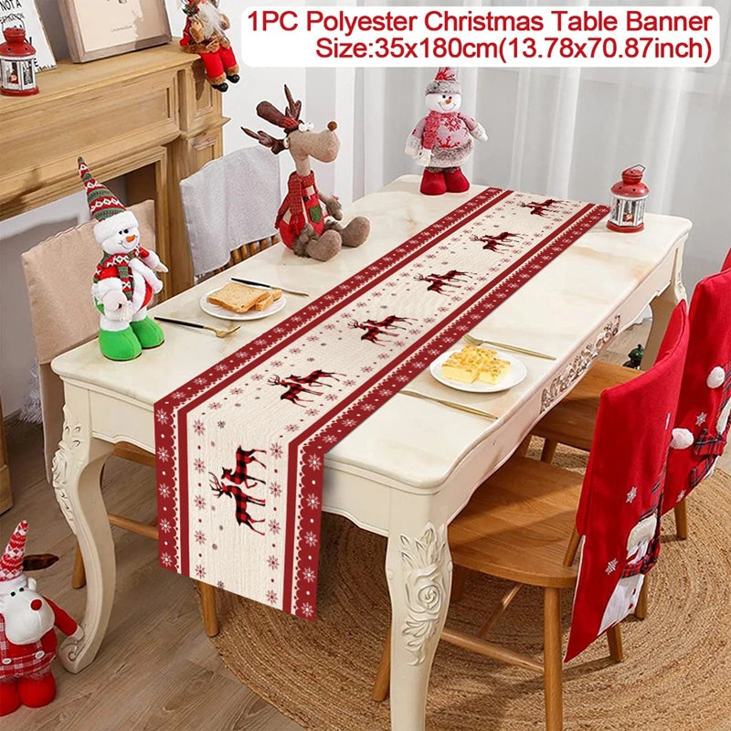 Christmas Table Runner – Festive Tablecloth & Home Decoration