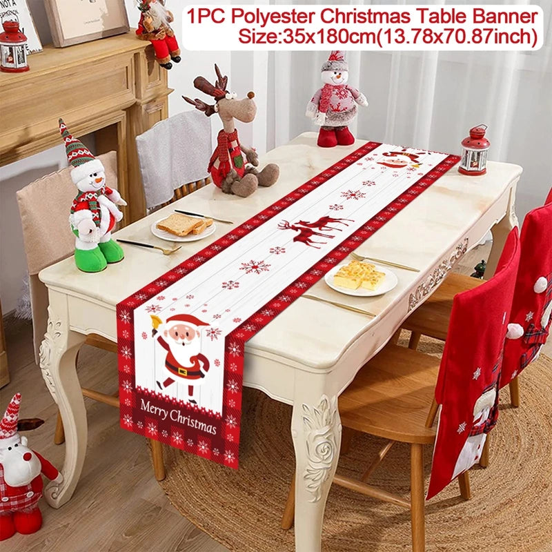 Christmas Table Runner – Festive Tablecloth & Home Decoration