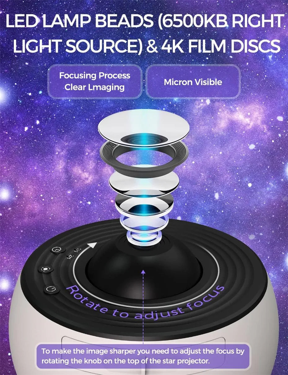 LED Galaxy Night Light Projector